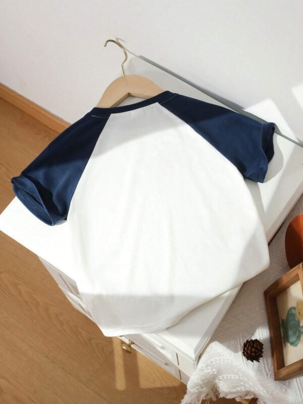 Camiseta De Manga Corta Y Cuello Redondo Para Niños - Imagen 3