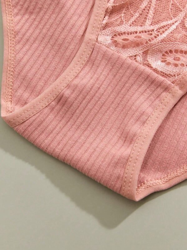 Conjunto De 3 Piezas De Braguitas De Encaje De Moda Para Mujeres - Imagen 2
