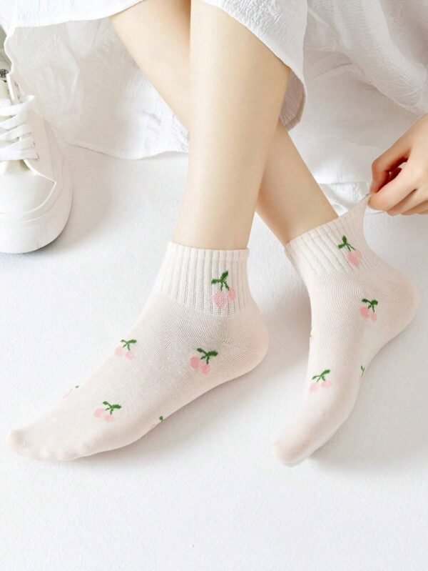 5 pares de calcetines de mujer multicolor y estampados - Imagen 3