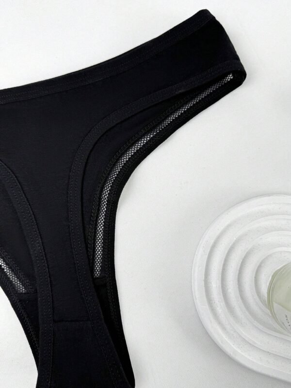 Ropa interior de mujer sin costuras de unicolor (3 piezas) - Imagen 2