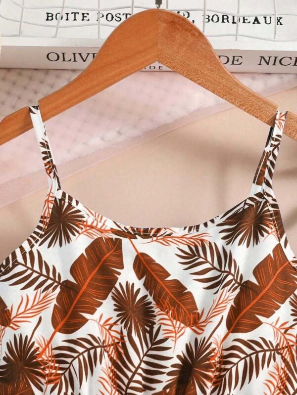 Mono con estampado total con tirantes - Imagen 3