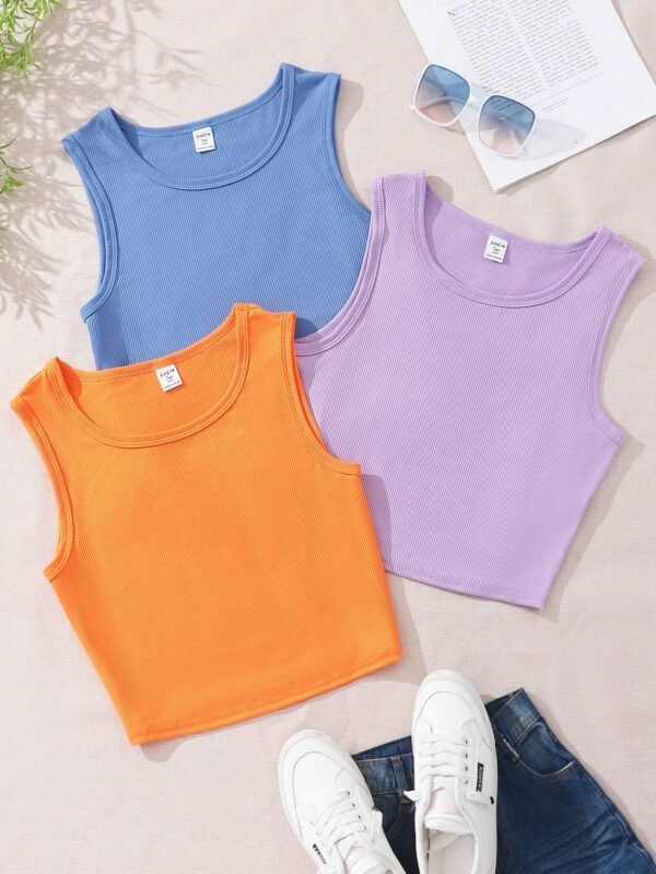 Tops de tirantes para adolescentes en unicolor