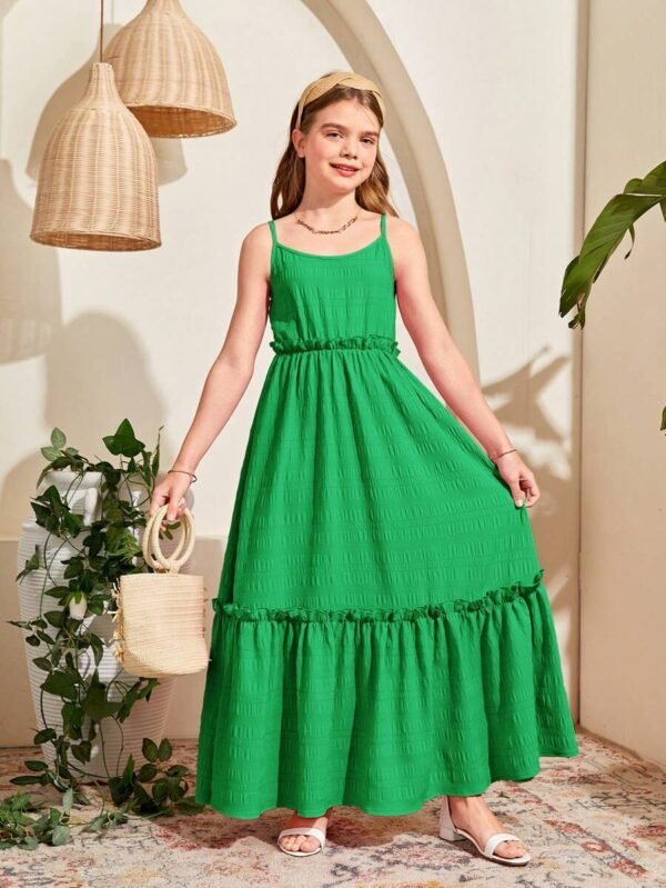 Vestido informal de camisola de tejido de unicolor