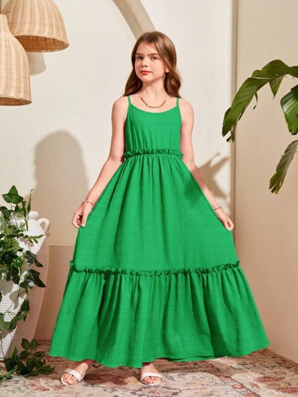 Vestido informal de camisola de tejido de unicolor - Imagen 3