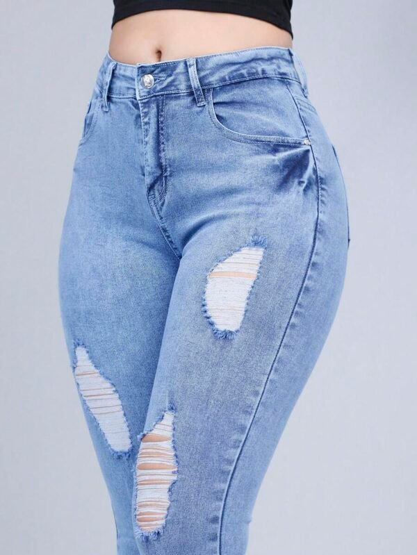 Jeans de Mezclilla Talle Alto para Mujer - Imagen 3