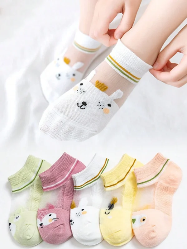 Calcetines cortos para niños con dibujos animados
