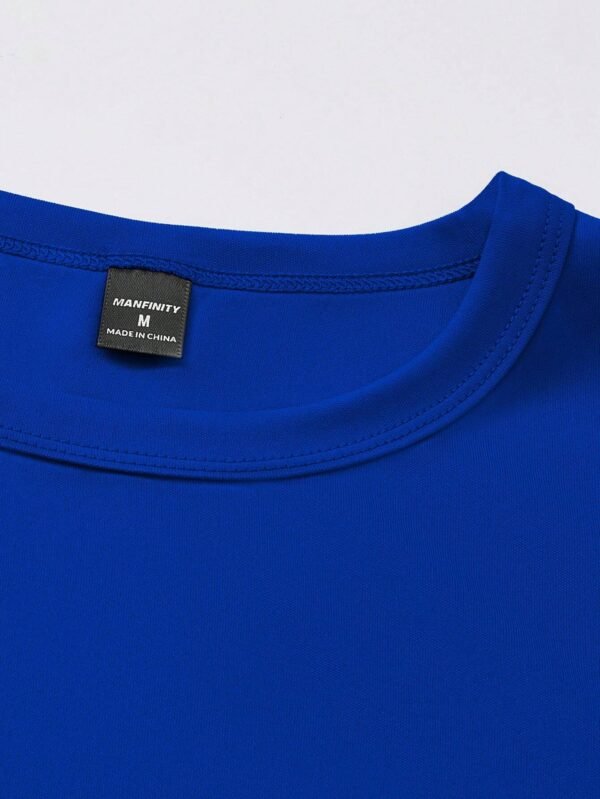 Playera casual de verano para hombre con cuello redondo - Imagen 2