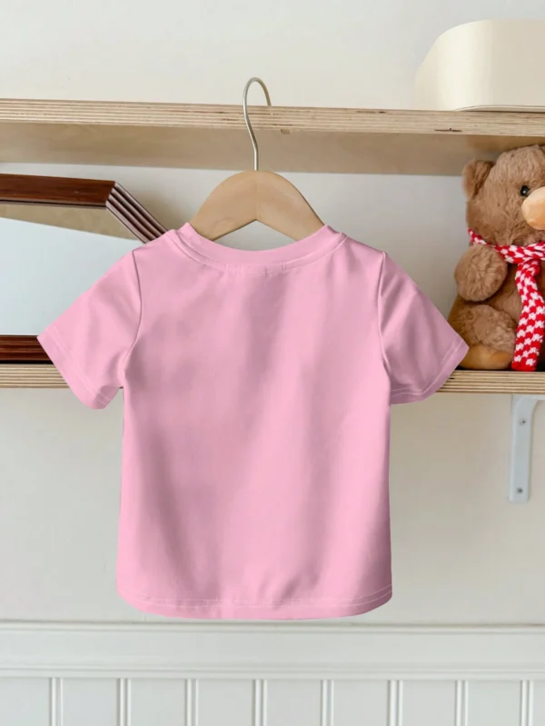 Camiseta de cuello redondo con estampado de cachorrito para niña bebé - Imagen 3
