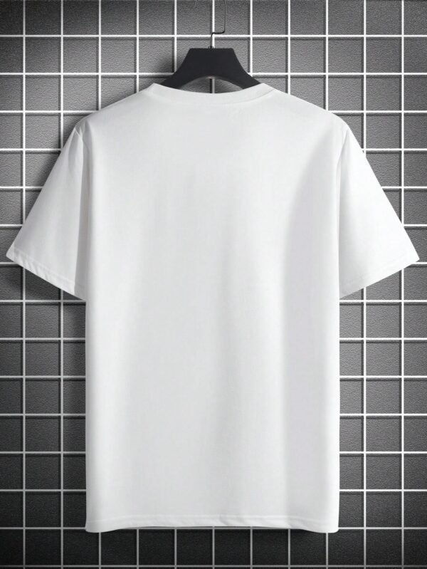Playera de manga corta de cuello redondo de corte ajustado - Imagen 3