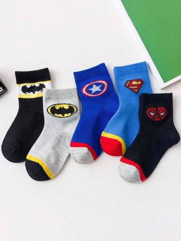5 pares de calcetines de media caña con diseño de Spider-Man - Imagen 2