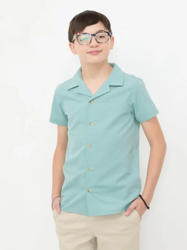 Camisa Manga Corta Verde