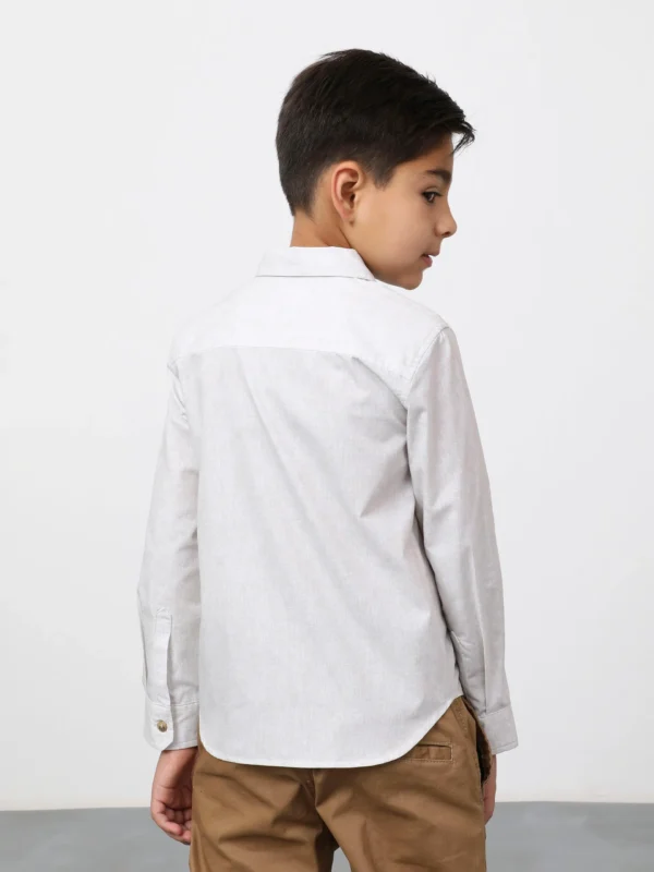 Camisa Manga Larga Hueso - Imagen 2