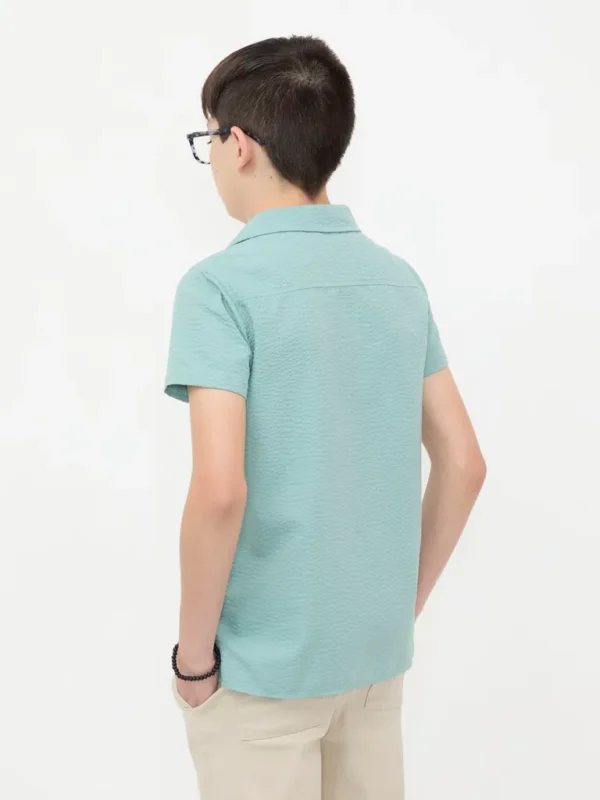 Camisa Manga Corta Verde - Imagen 3