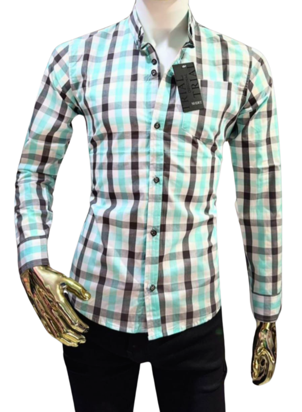 Camisa Manga larga Slim Fit Para Hombre Casual Vestir