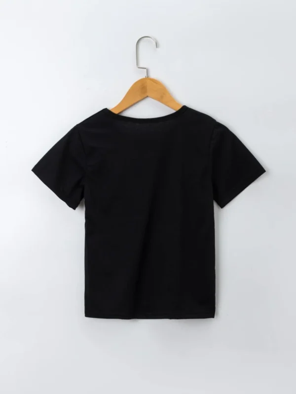 Camiseta Gráfica Con Eslogan Para Niños Jóvenes - Imagen 2