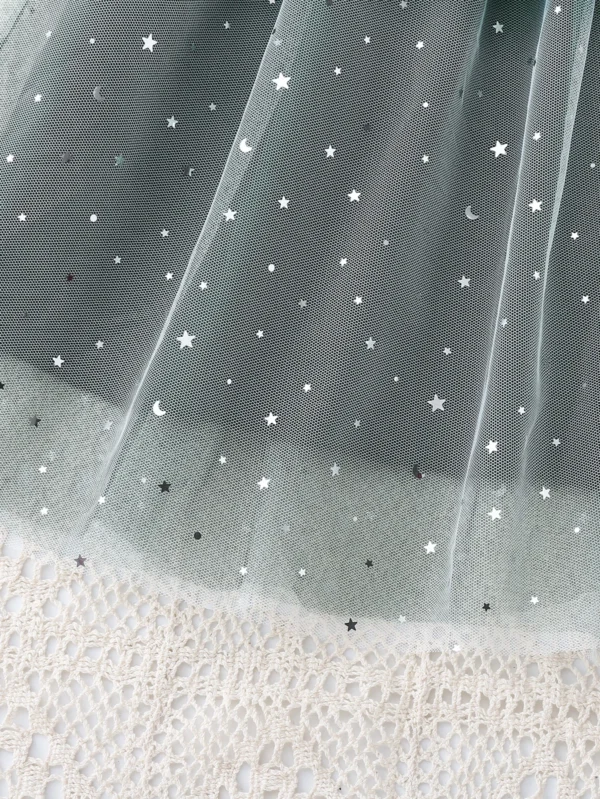 Vestido Para Adolescentes Con Parches De Estrellas Y Lunas - Imagen 3