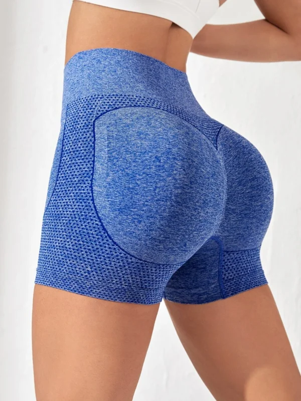 Shorts deportivos azules con cintura ancha - Imagen 3