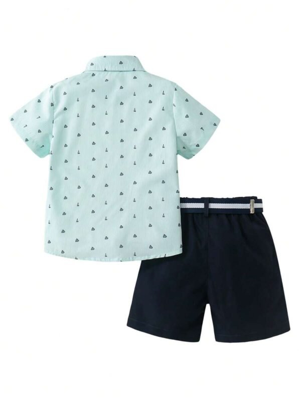 Conjunto De Camiseta De Manga Corta Y Pantalones Cortos Para Niño - Imagen 3