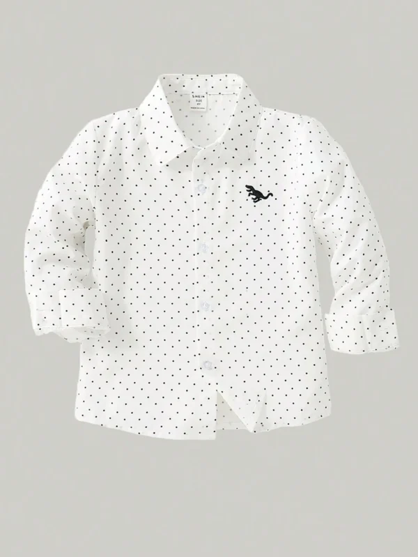 Camisa Manga Larga Y Estilo Casual Para Niños