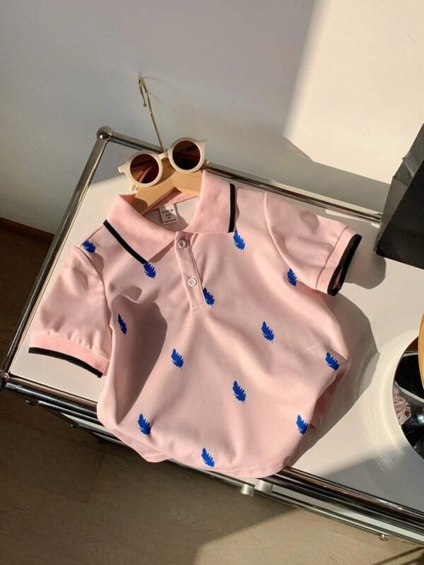 Camisa Polo De Manga Corta Y Estilo Universitario - Imagen 3