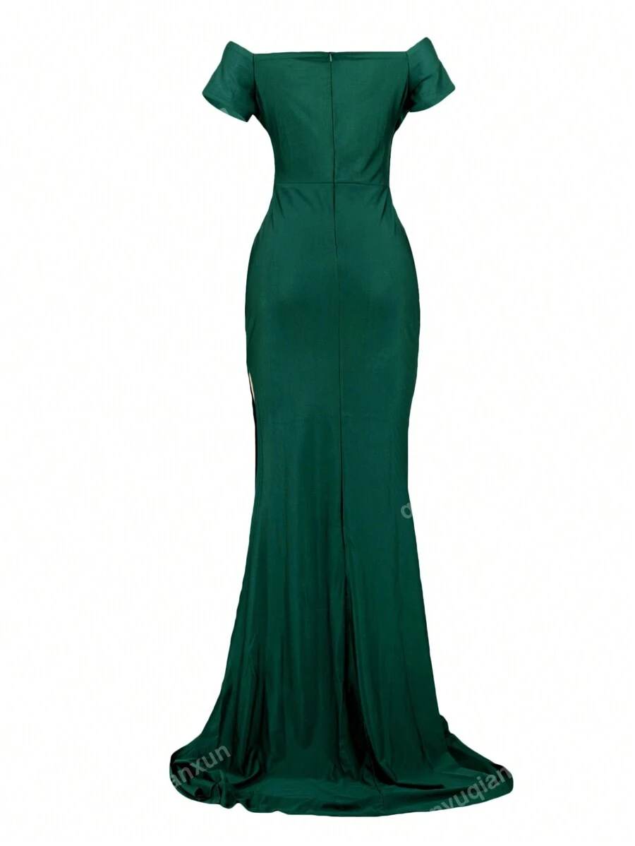 Vestido de fiesta, cena, boda sexy con escote en V profundo - Imagen 2