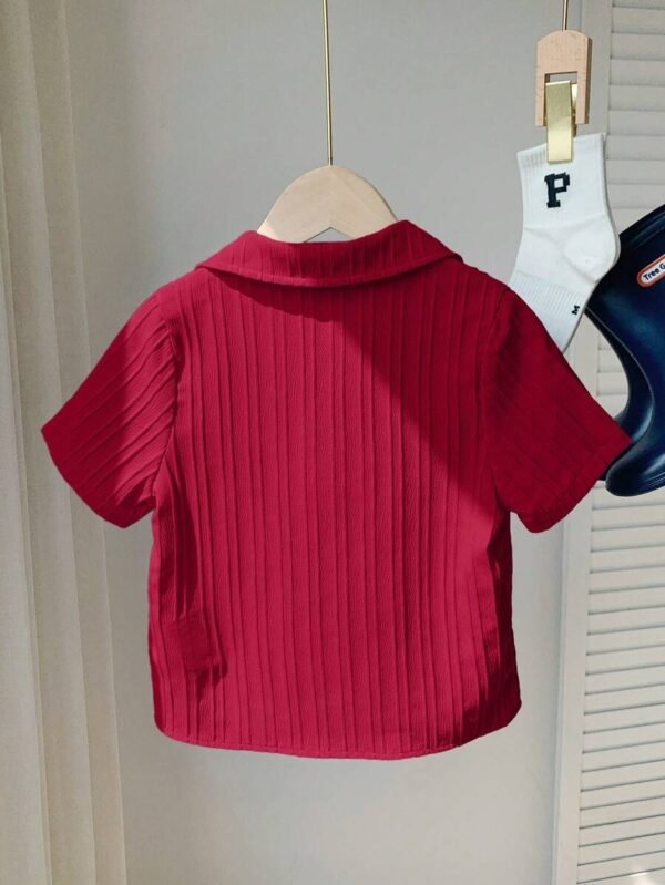 Camisa de manga corta cómoda, de moda, simple y práctica - Imagen 2