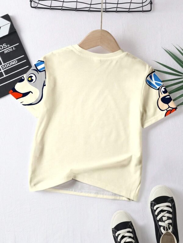 Camiseta manga corta holgada con estampado para niño - Imagen 3