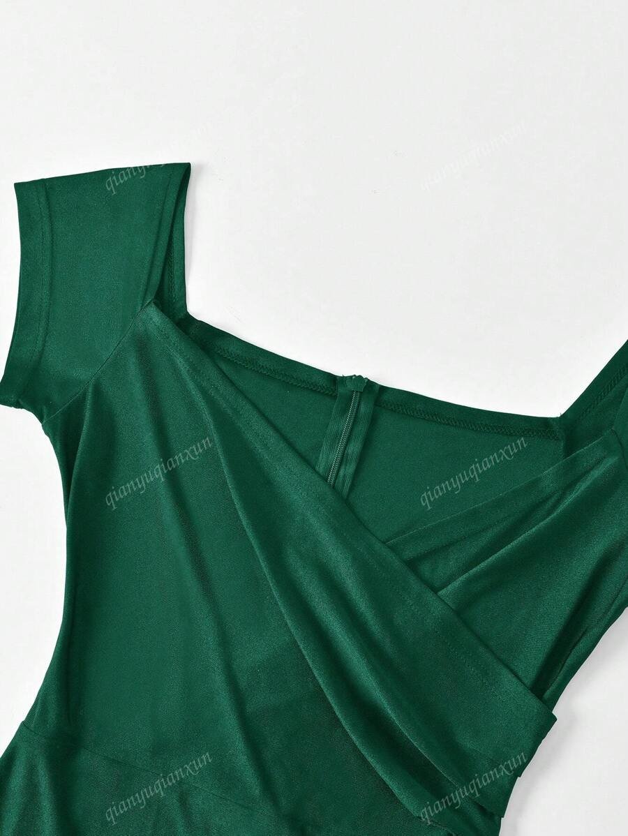 Vestido de fiesta, cena, boda sexy con escote en V profundo - Imagen 3