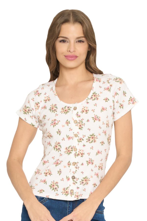 PLAYERA ESTAMPADO Y BOTONES