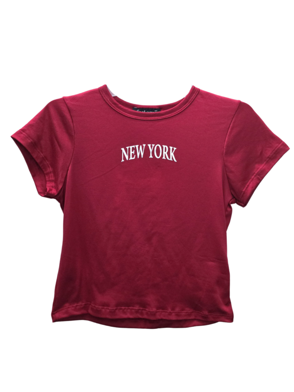 Camiseta New York color rojo