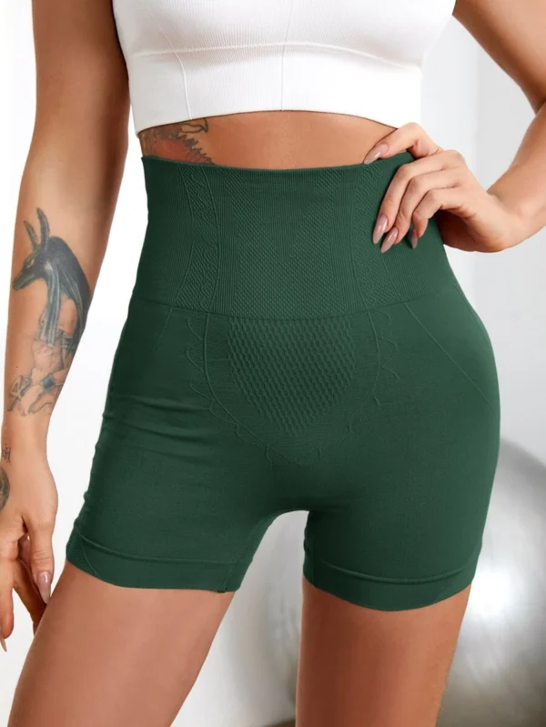 Shorts deportivos alto de cintura ancha