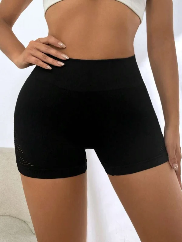 Shorts deportivos con abertura de cintura ancha - Imagen 2