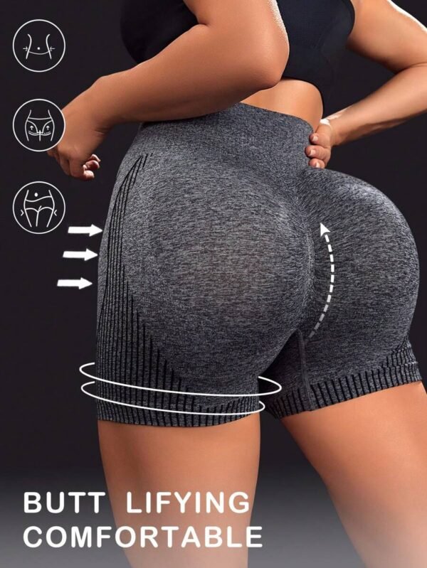 Shorts deportivos inconsútil control de barriga - Imagen 3