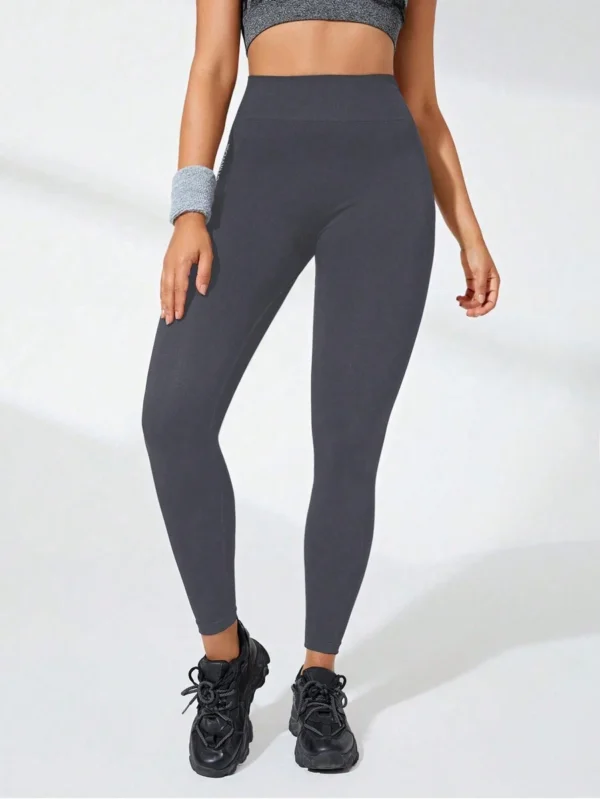 Leggings sin costuras con gráfico de letra - Imagen 2