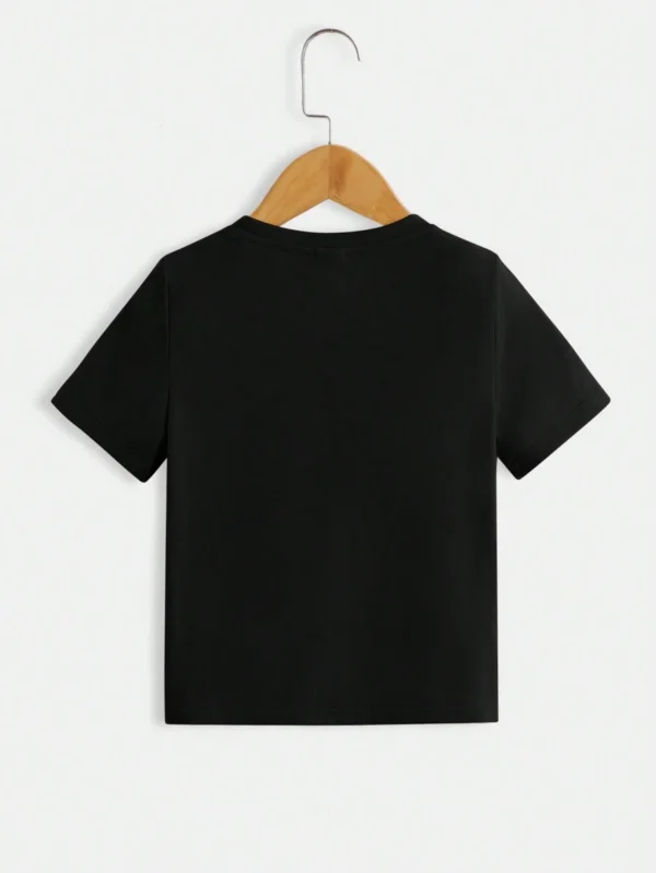 Camiseta De Cuello Redondo Con Diseño De Telaraña Para Niños - Imagen 3