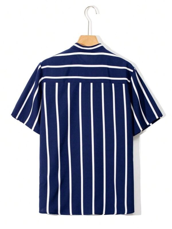Camisa de manga corta a rayas para chico adolescente - Imagen 3