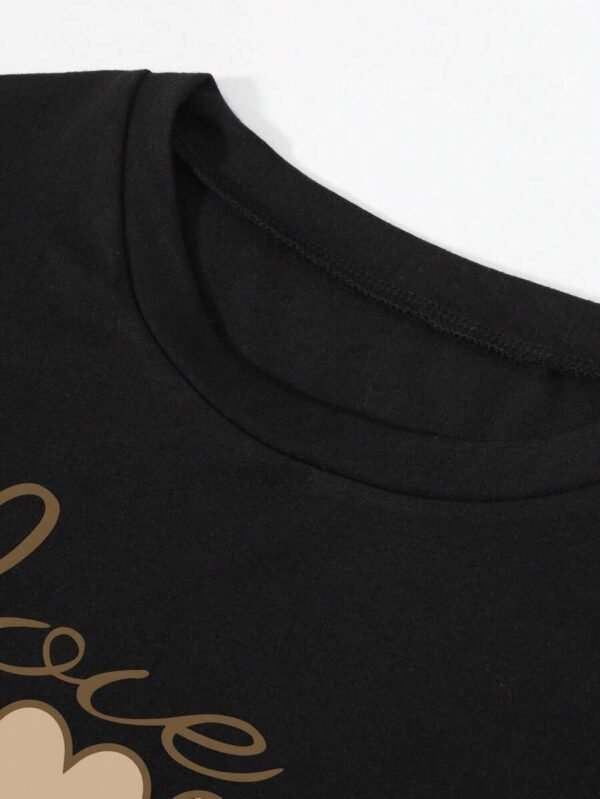 Camiseta de manga corto con cuello redondo para mujer - Imagen 2