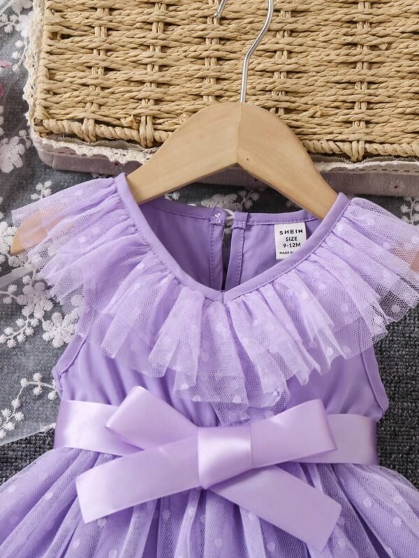 Vestido sin mangas elegante y lindo para niña bebé - Imagen 2