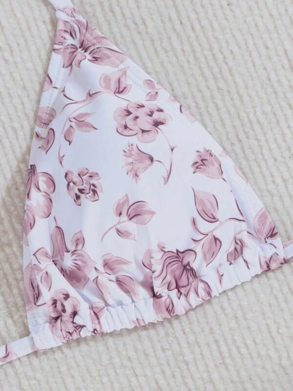 Conjunto de bikini sexy de mujer con estampado floral - Imagen 2