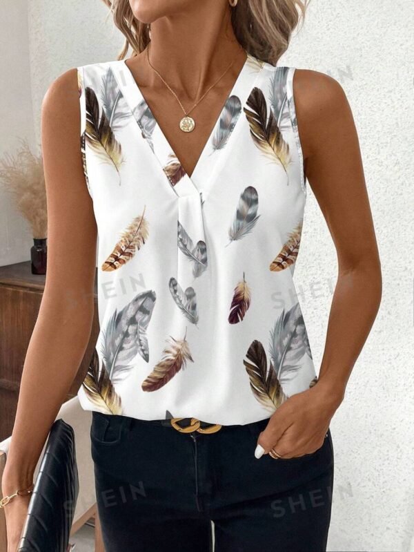Blusa casual y sencilla para mujer con estampado
