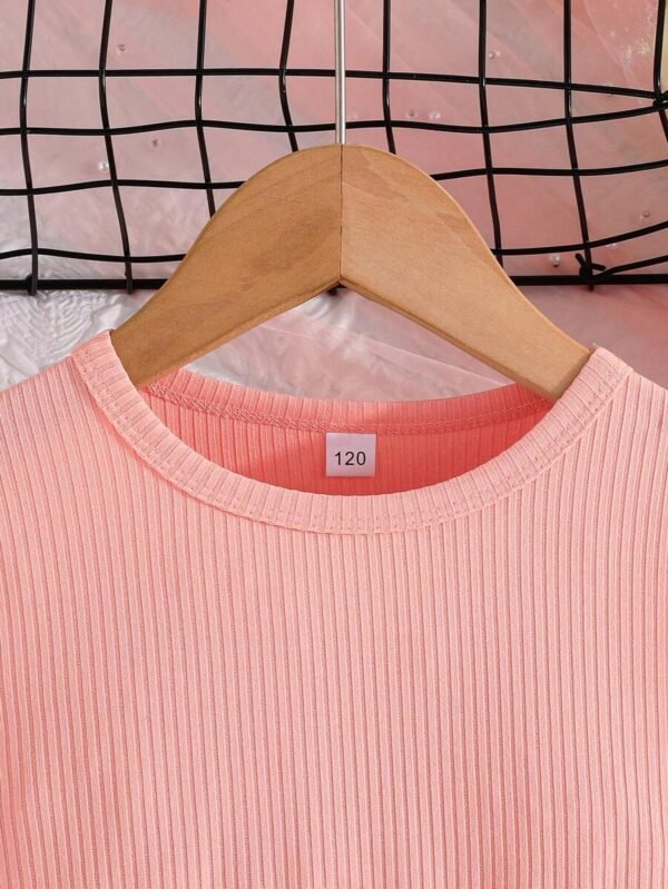 Vestido con mangas de gorra cortas para niñas - Imagen 2