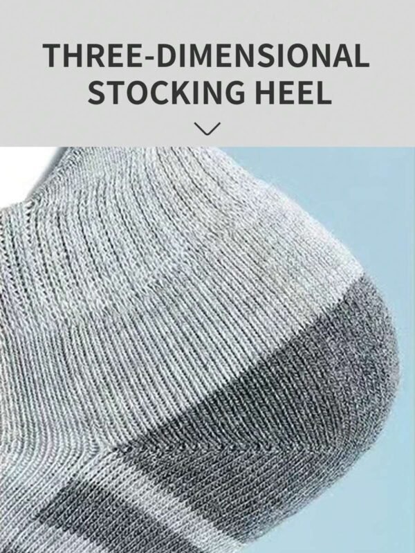 6 pares de calcetines blancos y negros para hombres - Imagen 3
