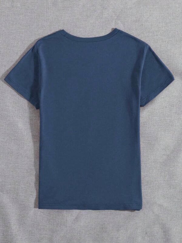 Camiseta manga corta con cuello redondo con estampado - Imagen 3