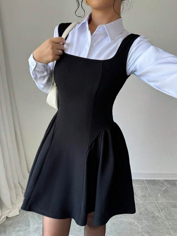 Vestido sin mangas de escote en V para mujer - Imagen 2