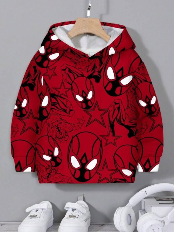 Sudadera con capucha con estampado total para niños