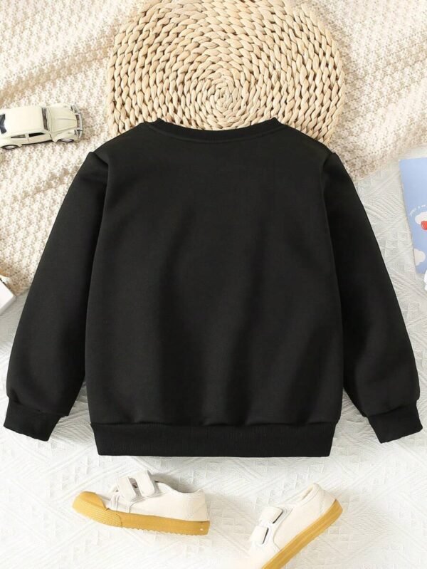 Sudadera con estampado y cuello redondo para niño - Imagen 3