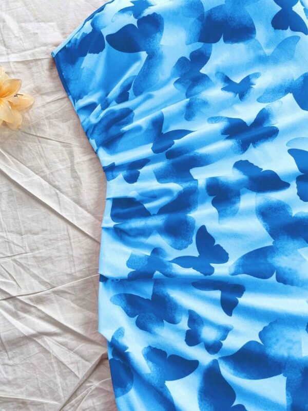 Vestido mini ajustado con un hombro para mujer - Imagen 3