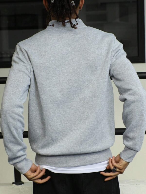 Sudadera con cremallera sin camiseta para hombre - Imagen 3