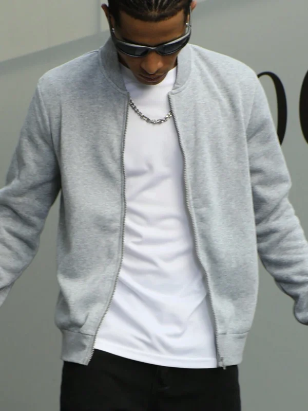 Sudadera con cremallera sin camiseta para hombre - Imagen 2