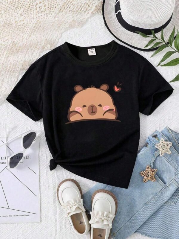 Camiseta con estampado gráfico para niña